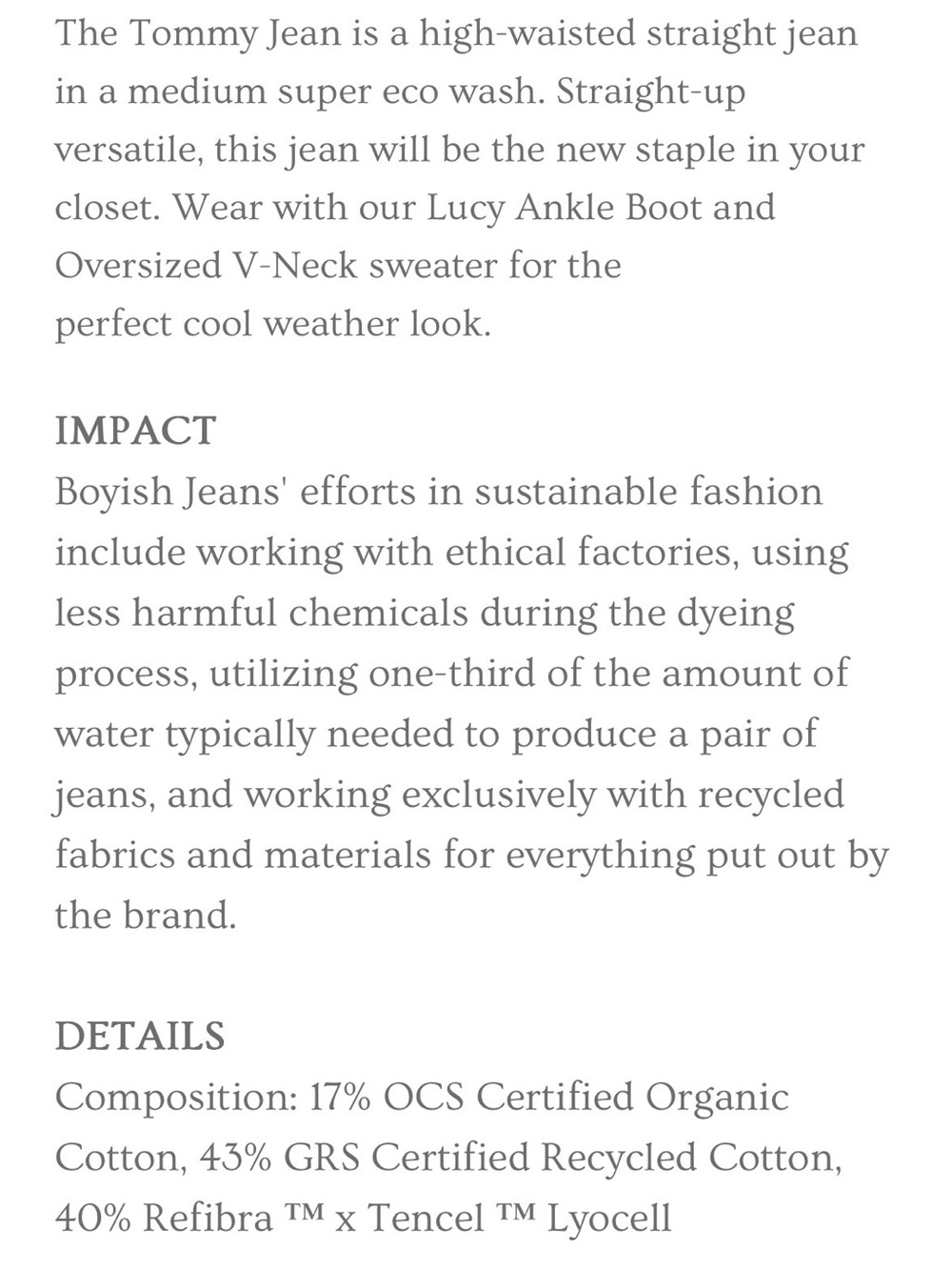 Boyish Tommy High-Rise Straight Leg Women's Jeans - Picture 10 of 10